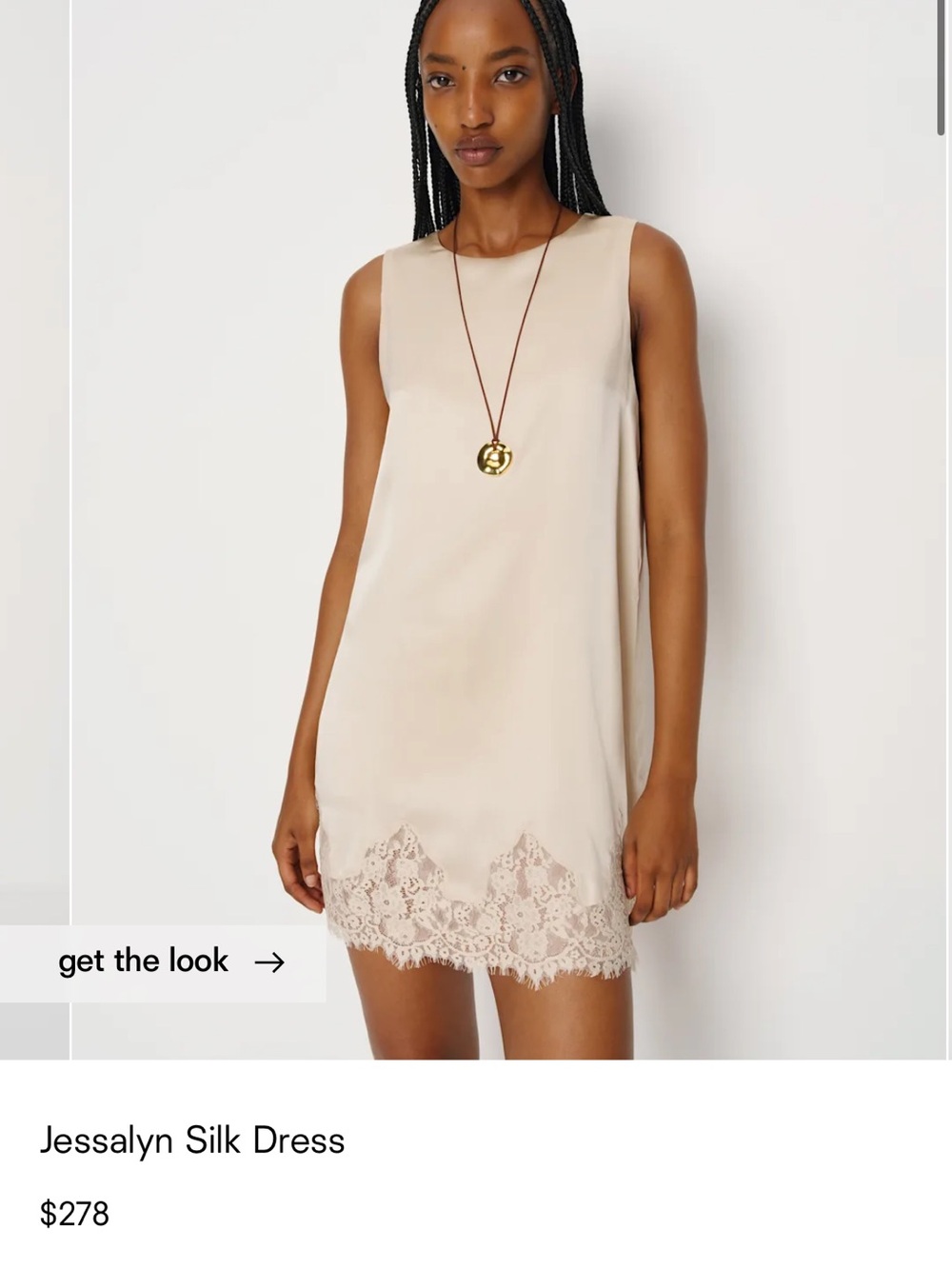 Reformation Jessalyn silk dress